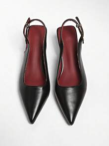 2025 New Pointed Toe Metallic Stiletto Heel Strap Sexy Red Patent Leather Sandals For Women