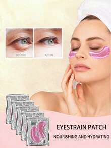 20片/40对装保湿凝胶眼膜，眼部保湿、提亮、舒缓，适合干性肌肤和细纹，每次使用1对 - 彩色 - 查看 3