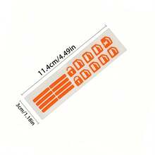 1pc Car Window Switch Button Sticker, Glow-In-The-Dark Design, Easy To Apply And Remove, Car Door Safety Decorative Decal - Multicolor - View 3