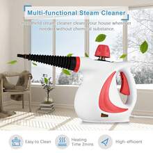 Handheld Steam Cleaner 1050W High Temperature Pressurized Steam Cleaning Machine with 9PCS Accessory Portable Multifunction Steamer for Kitchen Sofa Bathroom Car Window - Naranja - Ver 4