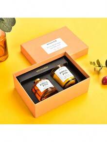 两件套/香氛蜡烛及5支无焰香薰棒，1支多香型蜡烛，天然植物香氛，无烟天然大豆蜡香氛蜡烛，持久留香，室内浴室皆宜，礼盒装 - 彩色 - 查看 25