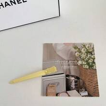 New Candy Color Seamless Hair Clip For Women, Root Volumizing Duckbill Clip, Simple Makeup Bangs Clip, Hairpin Hair Accessory - Yellow Single - 8.7cm - View 3