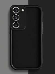 Funda protectora con ranuras profundas para Samsung Galaxy S22 Plus S22 Ultra S23 Plus S23 Ultra S22+ S23+, silicona suave, adhesivo amortiguador, recortes precisos para proteger la cámara - Negro - Ver 3