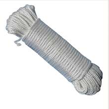 Cuerda Trenzada de Poliester para Manualidades, Tendedero, Multiusos, Uso en Interiores y Exteriores, 4 mm x 30, Color Blanco - Reforzado - Ver 4