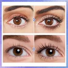 SACE LADY 黑色睫毛膏，防水浓密纤长睫毛膏，持久自然妆效，防晕染不结块眼妆 - 黑色 - 查看 8