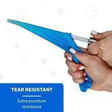 100pcs Disposable Gloves, Blue Nitrile Gloves, Cleaning Gloves, Suitable For Commercial Use,Household Cleaning, Daily Household Cleaning, Disposable Multi-Purpose, Cleaning Essentials, Multipurpose Gloves, Lightweight Gloves, Snug Fit - Blue - View 5