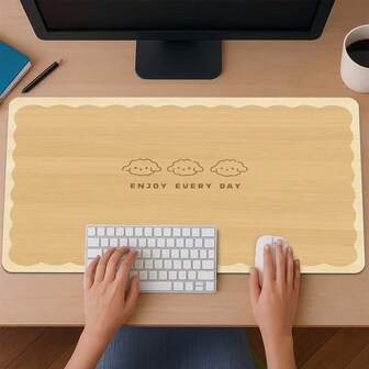 1pc Cute Lamb Mouse Pad - Non-Slip Rubber Base, Easy To Roll Up & Space-Saving, Mat For Student Dorm Desks / Home Online Class Desks / Small Coffee Tables / Minimalist Japanese-Style Setups