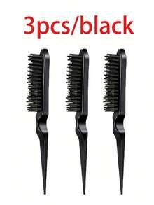 1支装发梳,集定型梳、蓬松梳、塑料发刷、尼龙提拉梳、三排沙龙造型梳、蓬松马尾梳于一体,适用于所有发型,是必备的沙龙美发产品和配件,也是旅行美容必备品,儿童适用,可用于梳理湿发。 - 彩色 - 查看 13