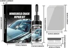 Genérico 2PCS Windshield Crack Repair Kit, Kit Reparador de Vidrio con Líquido Eficaz, Reparador de Parabrisas Profesional, Solución Duradera para Grietas, Protección Reforzada, Sin Mantenimiento - negro - Ver 6