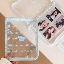 Album ảnh bìa cứng 6 vòng thiết kế hình ngôi sao, có khóa kéo, bìa trong suốt, thích hợp cho việc lập kế hoạch ngắm sao. - Nhiều màu - Xem 3