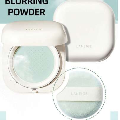 Laneige K-Beauty Neo Soft Focus Powder, Oil Control Powder Pact, Pore Minimizing, Non-Drying Formula, Micro Powder, Creates Smooth Makeup Finish, Portable, Leak-Proof Packaging, Includes Mirror And Puff, Korean Cosmetics