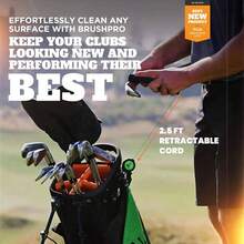 BrushPro - Limpiador de Palos de con Agarre ergonmico y retrctil, Resistente Cepillo para Polvo de y Limpiador de Ranuras con tecnologa Avanzada de Limpieza de fregado para - Rojo - - Ver 6