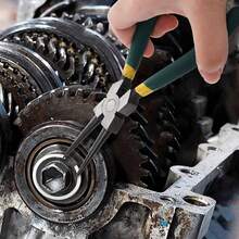 4件套卡簧钳套装，重型卡簧钳套装，挡圈拆卸钳，用于拆卸卡簧，直口和弯口锁定钳套装，带收纳盒