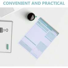 SOLUSTRE Planificador Diario Espiral Sin Fecha Cuaderno de Tareas y Notas con Cubierta PVC Resistente para Oficina y Casa - 1 - Ver 3