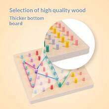 1Set Multi Functional Geometry Stick Teaching Aids Suitable For Students In Mathematics Teaching, Graphic Kindergarten Puzzle Toys, Rubber Band Toys, Graphic Composition Toys, Exercise Children's Hands-On, Logical Thinking, Shape Cognition, Parent-Child Interactive Tabletop Games - Multicolor - View 7