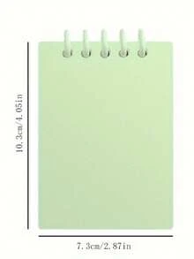 Set de 4 libretas de bolsillo portátiles A7, mini diarios de páginas giratorias, 160 páginas, 4 colores, adecuados para el aula, vocabulario en inglés, contabilidad y suministros de oficina para planificación - Multicolor - Ver 11