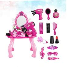 Caja Juguete De Niña Herramientas Para El Cabello Juguetes Rosa Cosmetico Niño TocadorConveniente y duradero, favorito para niños - Multicolor - Ver 7