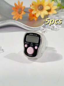 带蜂鸣声的新型 LED 闪光发光手指计数器、透明多色拼图计数器、电子念珠计数器、念珠计数器、多用途计数器、小巧时尚的戒指、男女便携式计数器,适用于节日礼物、祈祷计数等。 - 彩色 - 查看 25