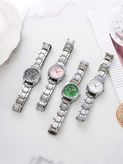 Reloj de cuarzo redondo elegante y sofisticado para mujer, con un diseño de moda y versátil, ideal para regalar en el Día de San Valentín, citas y uso diario