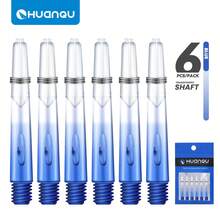 HUANQU 6 Stücke 40mm PC Dartflights, 2BA Farbverlauf Spiralmuster transparente Dartschäfte, 6 Farben erhältlich (Orange/Schwarz/Rot/Gelb/Blau/Grün), Ersatz Dart Zubehör kompatibel mit Stahl- und Softdarts, geeignet für alle Dartspieler - lebendige Mischfarben, PC Material, perfekt als Weihnachts-, Oster-, Valentinstags-, Geburtstags-, Neujahrgeschenk, Dart Zubehör, bestes Weihnachtsgeschenk - Verschiedenfarbig - Übersicht 7