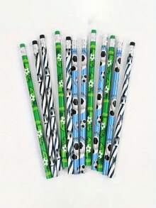 20pcs/Set Soccer Pencil Erasers, Soccer Themed School Supplies Prizes, Office/Classroom Rewards, Soccer Theme Birthday Party Favors - Multicolor - View 5