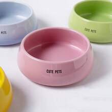 宠物陶瓷碗，封闭式碗口，防黑化，狗碗，家用水碗，防溅易清洗，大号猫咪零食碗，宠物碗