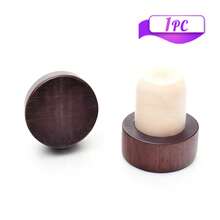 10pcs 50pcs 100pcs Customized Carved Wine Stoppers, Customized Wedding Wine Stoppers, Wedding Wine Stoppers, Bridal Shower Supplies, Bottle Stoppers, Wedding Guest Supplies, Wedding Gifts - Black Wood Two-tone Bottle Stopper - View 13