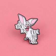 Enamel Pin Lapel Pins Badges On Backpack Women's Brooch Clothes Jewelry Fashion Accessories - 黑色 - 查看 1