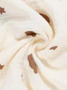 1pc Solid Color Baby Stroller Canopy, Breathable, With Button-Style Opening, Protects Baby From Sunlight, Essential For Summer - Dust Cover - View 6