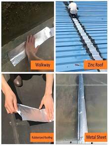 Băng keo chống thấm, băng keo cao su butyl nhôm chịu nhiệt tự dính, băng keo chống rò rỉ ống nước, băng keo sửa chữa mái nhà, băng keo nhôm butyl dày chịu nhiệt, băng keo tự dính sửa chữa tường, hồ bơi, vết nứt mái nhà, ống nước, băng keo chống rò rỉ nhà kính. - bạc - Xem 7