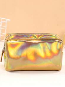 1pc/2pcs/4pcs Holographic Cosmetic Bag, Toiletry Bag, Makeup Organizer Pouch, Portable Travel Makeup Bag, Makeup Tool Bag, Coin Purse,Pouch,Makeup Pouch,Travel Essential - Multicolor - View 5
