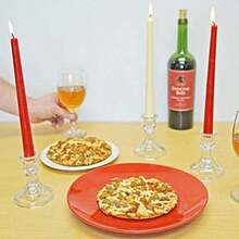 Southern Homewares 6-Pack Candlestick Glass Stem for Wine Glass, 4-Inch(Paquete de 12 unidades) - Multicolor - Ver 2