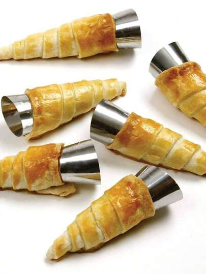 10/5/1pc Columnar Croissant Molds, Danish Croissants, Spiral Conical Pastry Mold, Chandelier Croissants Baking Bag, It's A Great Kitchen Gadget, Valentine's Day Gift