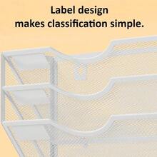 Magazine Rack - 3 Tier White - View 5