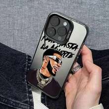 Funda de Teléfono con Imagen de Cantante de Hip-Hop Creativo y de Moda Adecuada para Apple 17 Air 16 15 14 13 12 11 Pro Max X XR XSMAX 8 7 Plus Color Plateado Mate Carcasa Dura Trasera de Moda, Accesorio Elegante,Estilo Hiphop,Funda de Moda,Carcasa Duradera,Moldeado por inyección,Amantes de17,17 Pro Max - Plateado - Ver 7