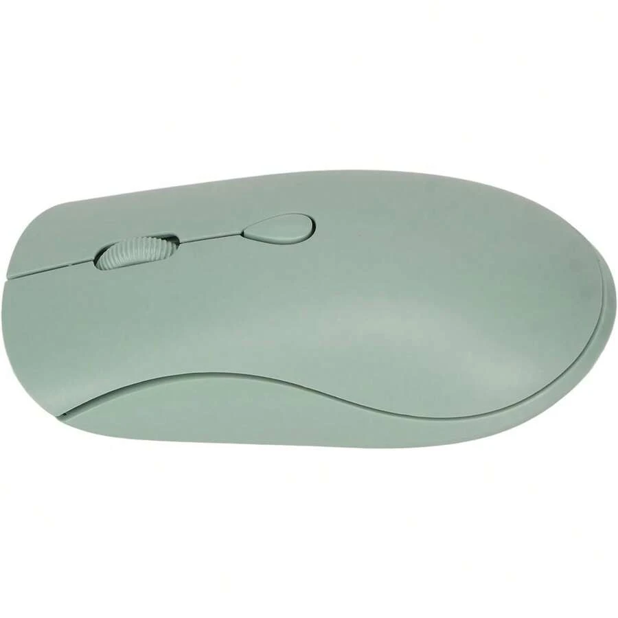 Ratón Inalámbrico 2,4G, Ratón Ergonómico Recargable, Diseño Silencioso 1600DPI para Uso en Oficina y Hogar (Green) - BLANCO - Ver 1