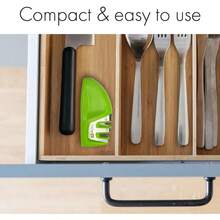 PZW Kitchen IQ Edge Grip - Afilador de cuchillos 2 etapas Verde 12537 - VerdeCarburo - Ver 9