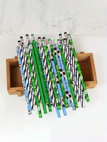 20pcs/Set Soccer Pencil Erasers, Soccer Themed School Supplies Prizes, Office/Classroom Rewards, Soccer Theme Birthday Party Favors - Multicolor - View 6