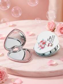 Spersonalizowane lustro do makijażu, możliwość personalizacji nazwy/logo, składane lustro do makijażu, dwustronne przenośne lustro o wysokiej rozdzielczości, lustro do makijażu ze stali nierdzewnej, prezent ślubny, dla druhny, prezent na wieczór panieński, spersonalizowane lustro do makijażu z grawerunkiem kwiatowym, odpowiednie dla najlepszych przyjaciółek, dziewczyn, matek, na Dzień Matki, urodziny, ukończenie szkoły, ślub, rocznicę, praktyczne, trwałe, żywe kolory, urocze, urocze, zabawne, kawaii, modne, unisex, swobodne, spersonalizowane - Wielokolorowa skóra - Zobacz 11