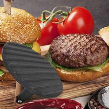 YQQ Prensa de Hamburguesas de Hierro FundidoPrensa de Tocino Prensa de Hierro Fundido con Mango Prensa Plana de Parrilla Redonda Prensa Redonda para Barbacoa de 17 Cm para Todo Tipo de Cocinas Y Parrilla2179 - como en la foto - Ver 5