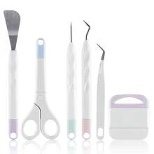 6 件/套工艺乙烯基除草工具套装剪贴簿 DIY 剪影浮雕工具套件适用于制作剪影手工工具