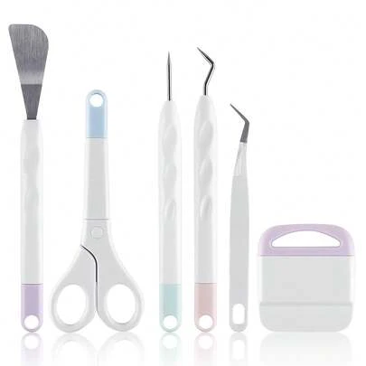 6pcs/Set Craft Vinyl Weeding Tools Set Scrapbook DIY Silhouette Relief Carving Tool Kit For  Maker Silhouettes Hand Tools