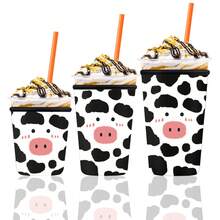 3pcs Reusable Neoprene Iced Coffee Cup Sleeve, Fits Large Cups, Compatible With Various Brands Of Iced Tea And Coffee Cups, Suitable For Hot And Cold Drinks, Great For Valentine's Day - Multicolor - View 20
