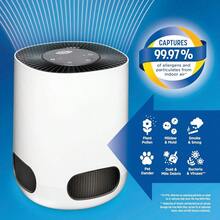 PZW Clorox™ Purificador de Aire de Mesa HEPA Captura 99.97% de Alérgenos Reduce Virus y Bacterias Ideal para Habitaciones Pequeñas2537 - Blanco - Ver 3