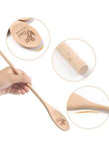 定制雕刻厨师勺，个性化木制烹饪用具，送给烹饪爱好者的独特礼物，适合婚礼/乔迁/生日/烹饪派对、新娘送礼会，也适合斋月、开斋节、情人节、圣诞节或感恩节等节日。 - 彩色 - 查看 5