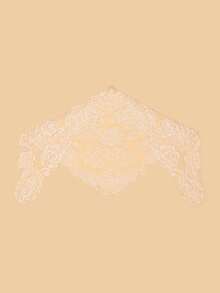 1pc Paisley Pattern Boho Polyester Chiffon Lace Trim Fashion Scarf, Versatile Sun Shawl, Suitable For All Seasons For Dress - Multicolor - View 3