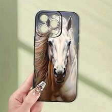 Este modelo es el producto principal de la funda para correr, ofrece protección completa con TPU reforzado, ideal para hombres y mujeres en cumpleaños o días especiales, compatible con iPhone 16, 15, 14, 13, 12, 11, XS, XR - Negro - Ver 5
