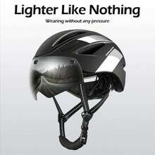 Adult Bicycle Helmet with Removable Magnetic Visor Adjustable Sphere for Mountain Biking Lightweight Certified MTB Ebike Suitable for Both Genders - Mate Negro - Ver 6