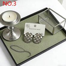 1 Pair Stainless Steel Women's Thick Gold & Silver Earring Set, 14K Gold Plated Fashionable Women's Earrings, Creative Asymmetrical Design Jewelry, Women's Bowknot Earrings/Heart-Shaped Earrings/Square Earrings - Daily Jewelry Accessories Gift - Silver - View 10