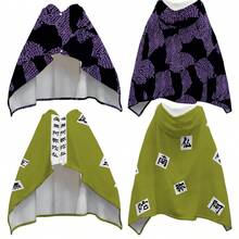 1 件动漫 COS 可穿戴毛毯，万圣节圣诞派对服装道具，适合居家、旅行、露营 - 彩色 - 查看 2